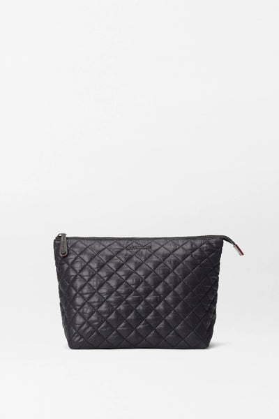 Black Zoey Large Zip Pouch