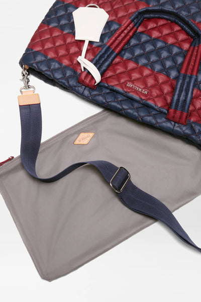 Rugby Stripe Medium Metro Tote Deluxe