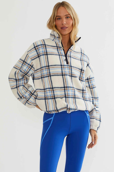 Leona Sherpa Jacket - Opal Sky