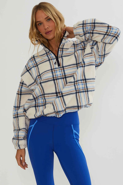 Leona Sherpa Jacket - Opal Sky
