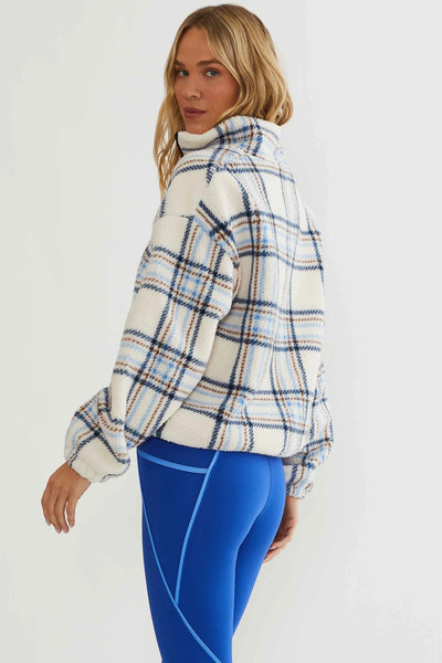 Leona Sherpa Jacket - Opal Sky