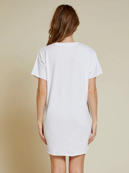 Rowan T Shirt Dress with Snap