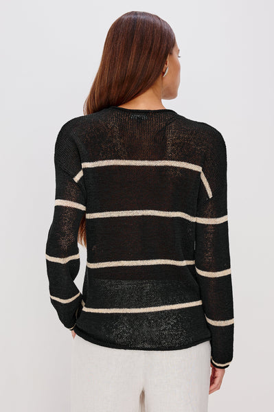 Evangeline Sweater Black Tan