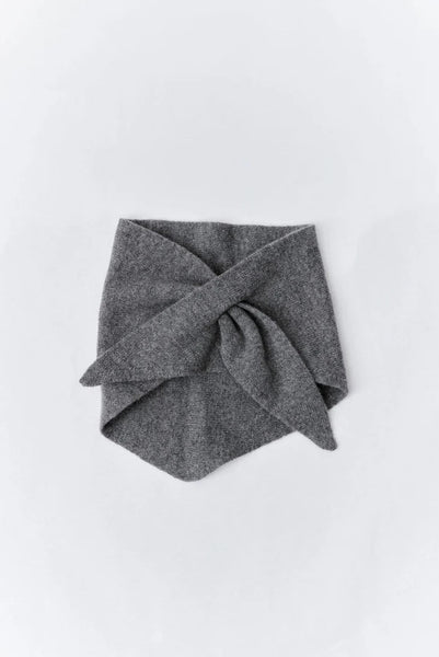 Triangle Knit Scarf - Grey