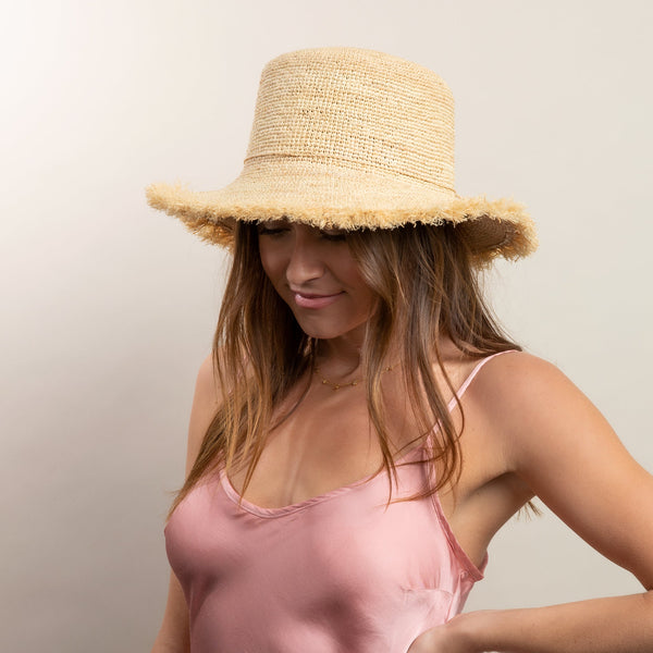 Packable  Raffia Bucket