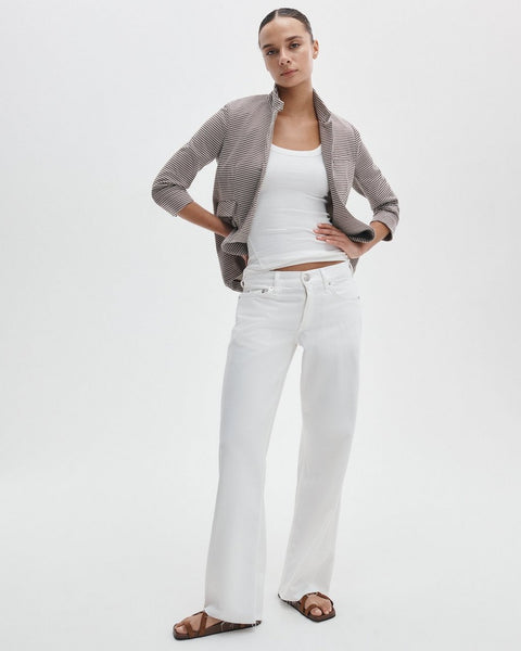 Saige Relaxed Straight Jean White