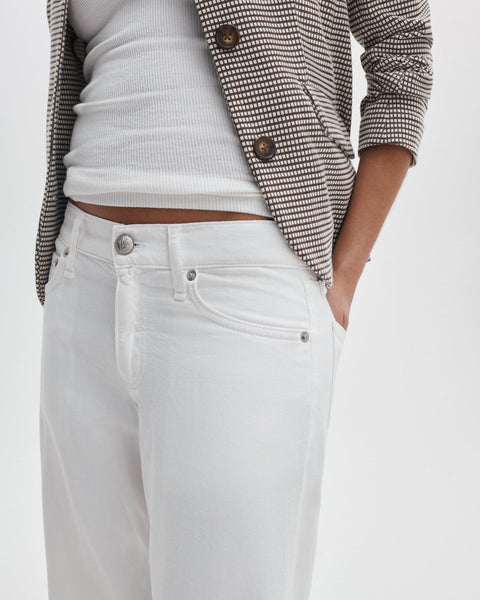 Saige Relaxed Straight Jean White
