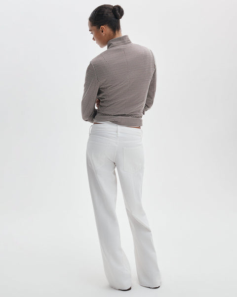 Saige Relaxed Straight Jean White