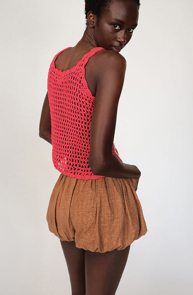 Sailboat Onda Crochet Red top