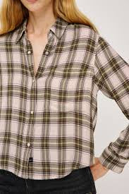 Malin Plaid Shirt Ivory