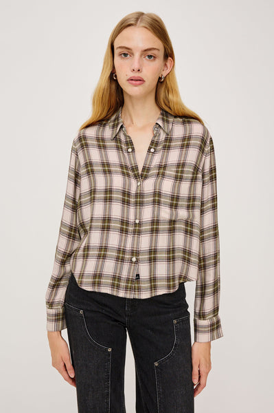 Malin Plaid Shirt Ivory