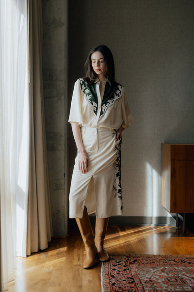 August Embroidered Top