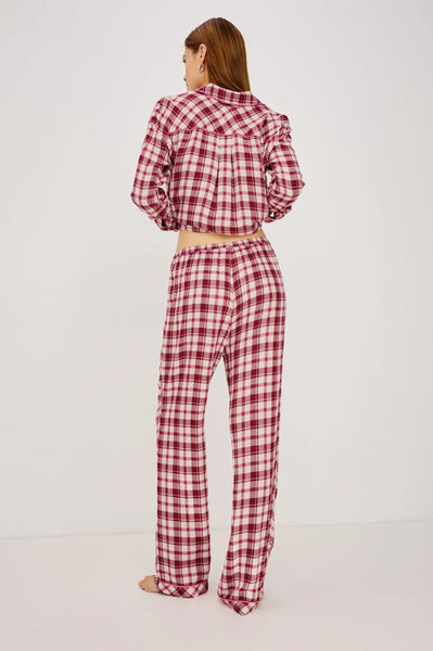 Luna Pajama Set - Cardinal Rose