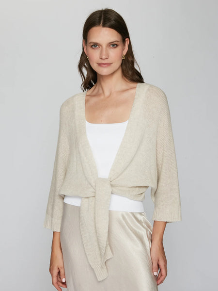 Loose Gauge Dolman Tie Cashmere Sweater