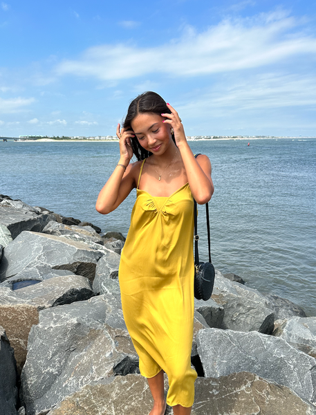 Soho Slip Dress -OLIVE