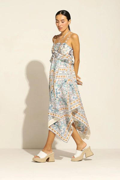 Ula Ruched Handkerchief Dress