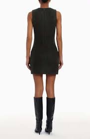 Delia Dress Dark Green Tweed