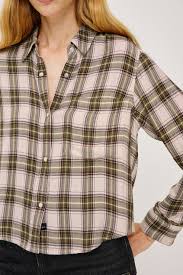 Malin Plaid Shirt Ivory