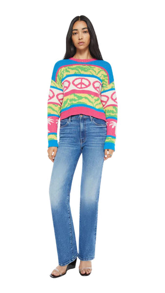 Itsy Crop Sweater Surf Safari
