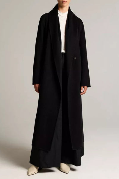 Shawl-Collar Long Coat