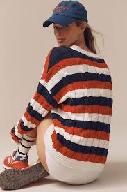 Sherry Cardi Striped BR