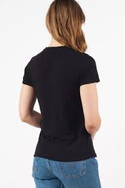Supima Slub Jersey Short Sleeve V Neck