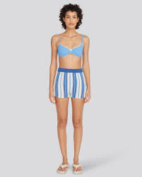 The Charlie Short - Marina Blue Stripe