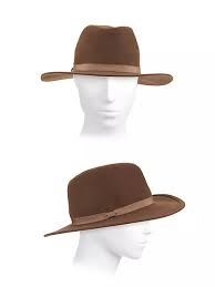 Chelsea Wool Fadora Hat Chocolate Taupe