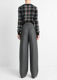 High Waisted Microcheck Trouser