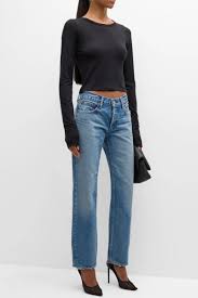 Cheval Straight Low Rise Light Blue