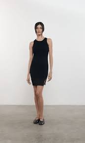 Slit Mini Dress