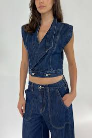 Delia Denim Shell Top