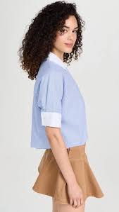 Pinstripe Boxy Shirt