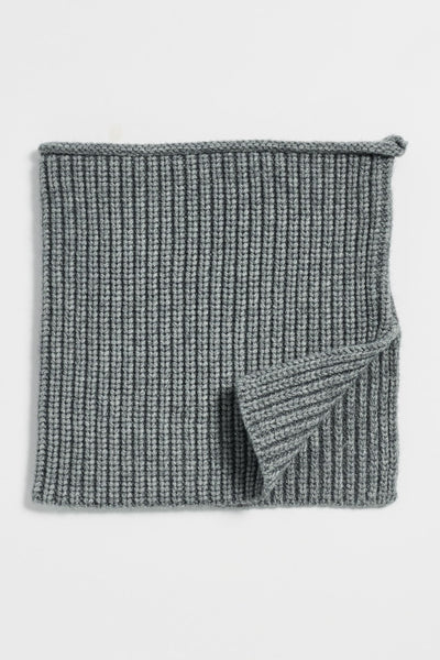 Cocoon Knit Cowl - Grey