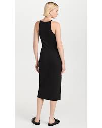 Rib High Neck Tank Dress