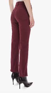 The Tripper Ankle Fray Burgundy